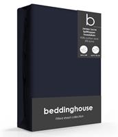 Beddinghouse Splittopper Hoeslaken Jersey-Lycra Indigo-200 x 200/220 cm