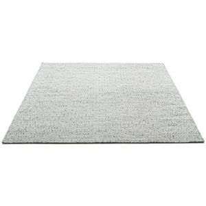 THEKO Wollen kleed Trondheim PO-502 Handgeweven vloerkleed, platweefsel, zuivere wol, met de hand geweven, ruitmotief