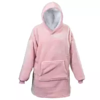 Unique Living Oversized fleece hoodie oudroze