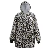 Unique Living Oversized fleece hoodie Panter