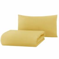 Hibboux BettwÃsche-Set Mono Duvet Cover - Yellow gelb Gr. 80 x 80 + 35 x 40