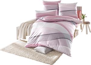 Bedtextiel in mauve van Biberna