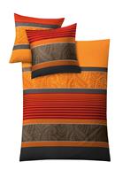 Bedtextiel in oranje van Kleine Wolke