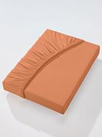 Hoeslaken in terracotta van Irisette