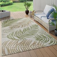 PACO HOME In- & Outdoor Teppich Flachgewebe Modern Jungle Palmen Design In Pastell GrÃ¼n 60x100 cm