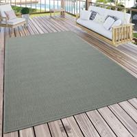 PACO HOME Outdoor Teppich FÃ¼r Terrasse Und Balkon KÃ¼chenteppich Einfarbig Modern GrÃ¼n 60x100 cm