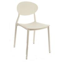 Gift Decor Matsalsstol Plast Vit (41 x 81 x 49 cm)