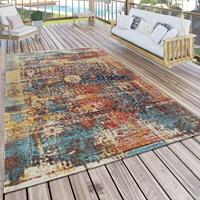 PACO HOME In- & Outdoor Teppich Modern Nomaden Design Terrassen Teppich Bunt 60x100 cm - 
