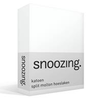 Snoozing Katoen plit olton - Hoeslaken - 200x200 Cm - Wit