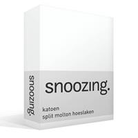 Snoozing Katoen plit olton - Hoeslaken - 140x200 Cm - Wit