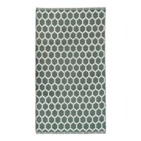 Hioshop Narbonne loper 80x150 cm groen, wit.