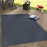 PACO HOME In- & Outdoor Flachgewebe Teppich Terrassen Teppiche NatÃ¼rlicher Look Navy Blau 60x100 cm