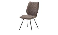 MCA furniture Stoel Navarra set van 2 met bekleding, comfortzithoogte 48 cm, belastbaar tot 120 kg (2 stuks)