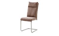 MCA furniture Vrijdragende stoel Pia Stoel belastbaar tot 120 kg, kussen-look (set, 2 stuks)