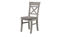 maison bleue Holzstuhl massiv  Florian ¦ grau ¦ Maße (cm): B: 45 H: 94 T: 43  - Möbel Kraft