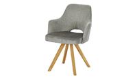 Woodford Polsterstuhl  Moreda ¦ grau ¦ Maße (cm): B: 58 H: 82 T: 60  - Möbel Kraft