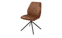 MCA furniture Eetkamerstoel OTTAWA Vintage suède-look met opstaande naad, stoel belastbaar tot 120 kg (set, 2 stuks)