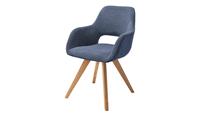 Woodford Polsterstuhl  Lucina ¦ blau ¦ Maße (cm): B: 56 H: 86 T: 64  - Möbel Kraft