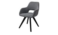 Woodford Polsterstuhl  Lucina ¦ grau ¦ Maße (cm): B: 56 H: 86 T: 64  - Möbel Kraft