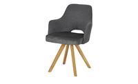Woodford Polsterstuhl  Moreda ¦ grau ¦ Maße (cm): B: 58 H: 82 T: 60  - Möbel Kraft