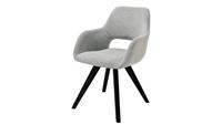 Woodford Polsterstuhl  Lucina ¦ grau ¦ Maße (cm): B: 56 H: 86 T: 64  - Möbel Kraft