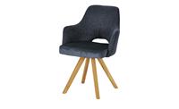 Woodford Polsterstuhl  Moreda ¦ blau ¦ Maße (cm): B: 58 H: 82 T: 60  - Möbel Kraft