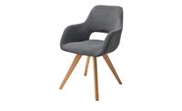 Woodford Polsterstuhl  Lucina ¦ grau ¦ Maße (cm): B: 56 H: 86 T: 64  - Möbel Kraft