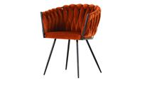 Polsterstuhl   Weave ¦ braun ¦ Maße (cm): B: 60 H: 78 T: 55  - Möbel Kraft