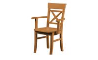 maison bleue Holzstuhl massiv  Florian ¦ holzfarben ¦ Maße (cm): B: 61 H: 94 T: 43  - Möbel Kraft