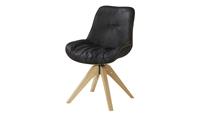 Drehsessel ¦ schwarz ¦ Maße (cm): B: 55 H: 84 T: 60  - Möbel Kraft