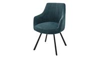 Primo Polsterstuhl drehbar  Loro ¦ blau ¦ Maße (cm): B: 60 H: 87 T: 61  - Möbel Kraft