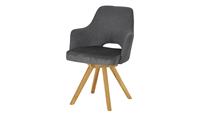 Woodford Polsterstuhl  Moreda ¦ grau ¦ Maße (cm): B: 58 H: 82 T: 60  - Möbel Kraft