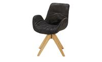 Drehsessel ¦ schwarz ¦ Maße (cm): B: 60 H: 84 T: 60  - Möbel Kraft