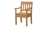maison bleue Holzstuhl mit Armlehne  Bendix ¦ holzfarben ¦ Maße (cm): B: 53,9 H: 93 T: 58  - Möbel Kraft