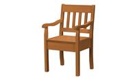 maison bleue Holzstuhl mit Armlehne  Bendix ¦ holzfarben ¦ Maße (cm): B: 53,9 H: 93 T: 58  - Möbel Kraft