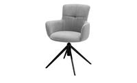 MCA furniture Eetkamerstoel Mecana set van 2 materialenmix, stoel 360° draaibaar met nivellering, tot 120 kg (set, 2 stuks)