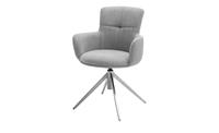 MCA furniture Eetkamerstoel Mecana set van 2 materialenmix, stoel 360° draaibaar met nivellering, tot 120 kg (set, 2 stuks)