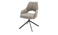 Polsterstuhl drehbar ¦ beige ¦ Maße (cm): B: 57 H: 89 T: 66  - Möbel Kraft