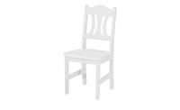 maison bleue Holzstuhl massiv  Carola ¦ weiß ¦ Maße (cm): B: 44 H: 92 T: 45  - Möbel Kraft