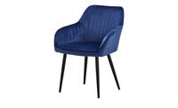 Schalenstuhl ¦ blau ¦ Maße (cm): B: 59 H: 81 T: 59,5  - Möbel Kraft