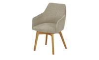 Woodford Polsterstuhl mit Armlehne  Muron ¦ beige ¦ Maße (cm): B: 57 H: 84 T: 57  - Möbel Kraft