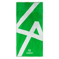 Unisport Badhanddoek The Dribble Large 140 x 75 cm - Groen/Wit