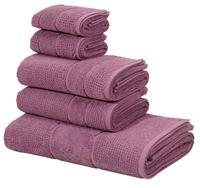 Andas Handtuch Set Kimi, Set, 5 tlg., Walkfrottee, mit besonderer Struktur