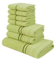 my home Handtuch Set "Niki", (Set, 7 St., 4 Gästetücher 30x50 cm-2 Handtücher 50x100 cm-1 Badetuch 70x140 cm)