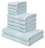 My Home Handtuch Set Melli, 10 tlg., Walkfrottee, in dezenten Farben