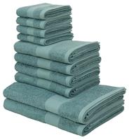 My Home Handtuch Set Melli, 10 tlg., Walkfrottee, in dezenten Farben