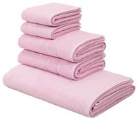 Andas Handtuch Set Kimi, Set, 5 tlg., Walkfrottee, mit besonderer Struktur