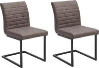 MCA furniture Vrijdragende stoel Kian Vintage imitatieleer met of zonder armleuning, stoel belastbaar tot 120 kg (set, 2 stuks)