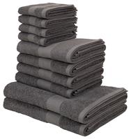 My Home Handtuch Set Melli, 10 tlg., Walkfrottee, in dezenten Farben