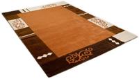 THEKO Wollen kleed AMBADI zuiver scheerwol, handgetuft, met randdessin, modern